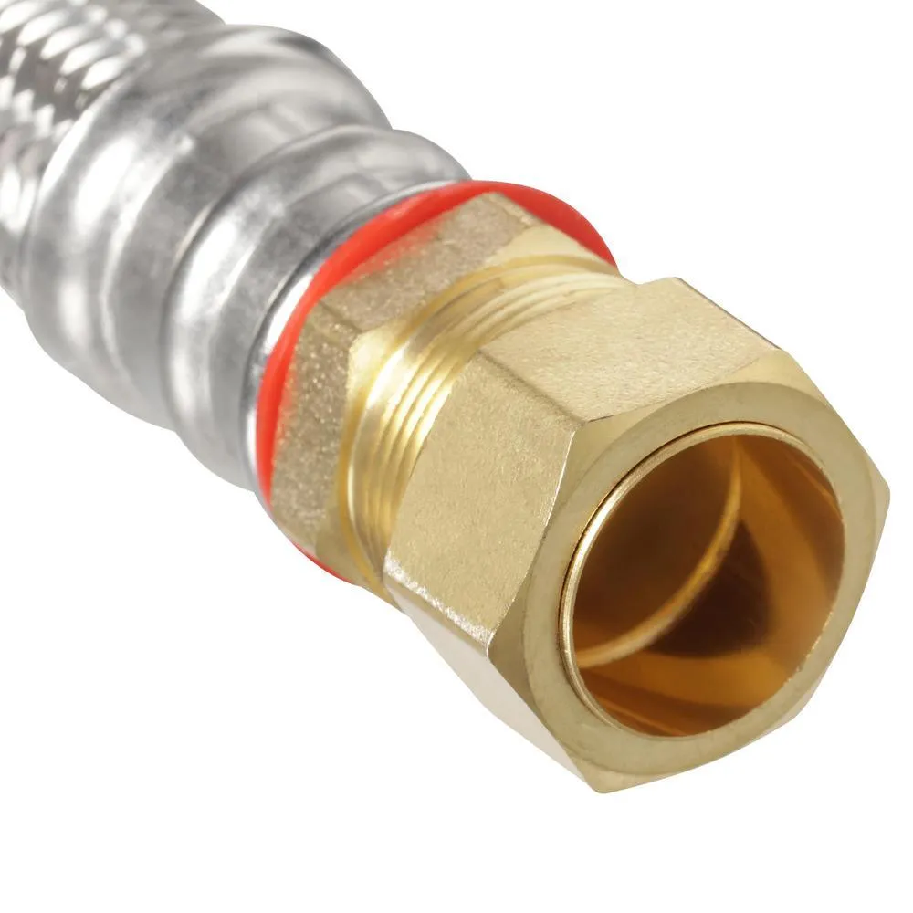 3/4 in. MIP x 7/8 in. Compression x 18 in. Stainless Steel Water Heater Supply Line
