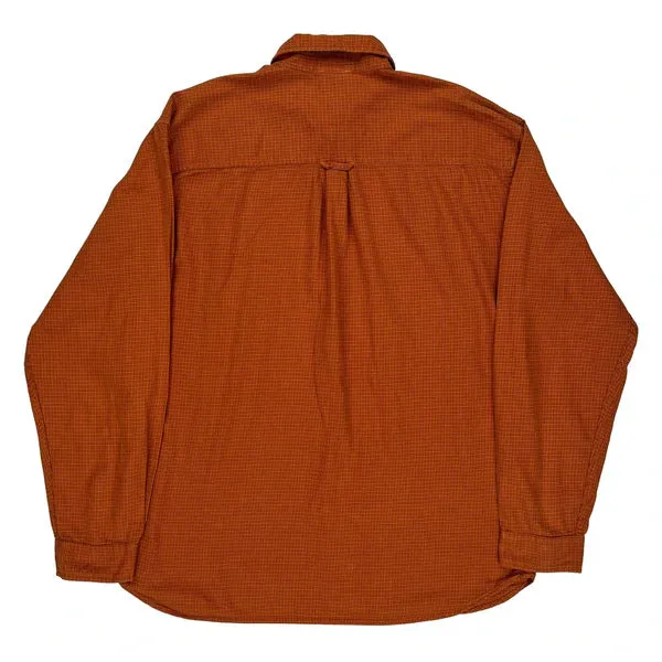 A5 Series The North Face Checked Shirt - Large Orange Cotton