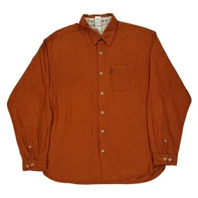 A5 Series The North Face Checked Shirt - Large Orange Cotton