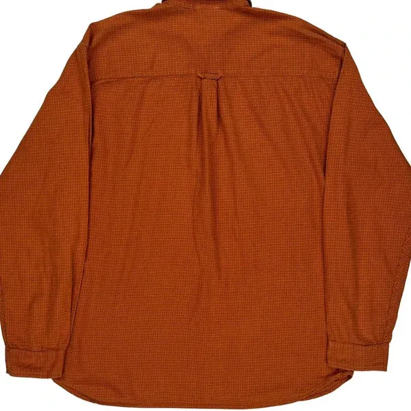 A5 Series The North Face Checked Shirt - Large Orange Cotton