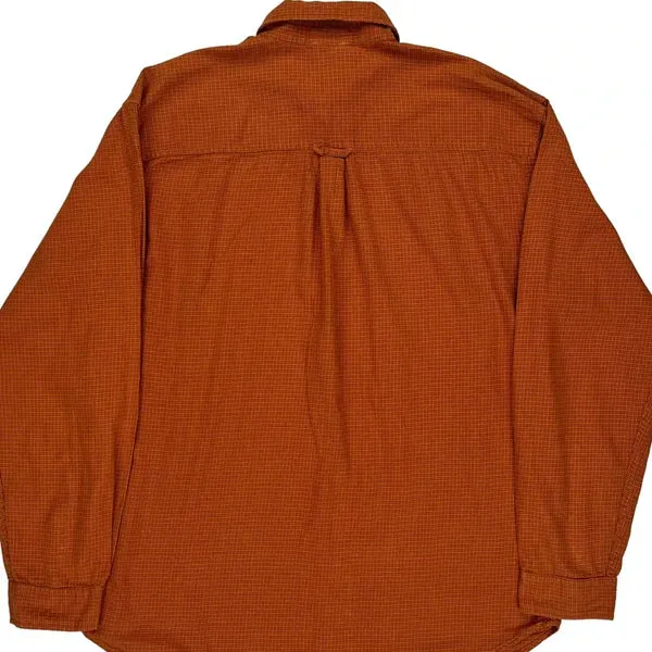 A5 Series The North Face Checked Shirt - Large Orange Cotton