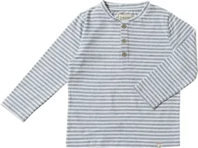 Adams Henley- Grey/white Stripe