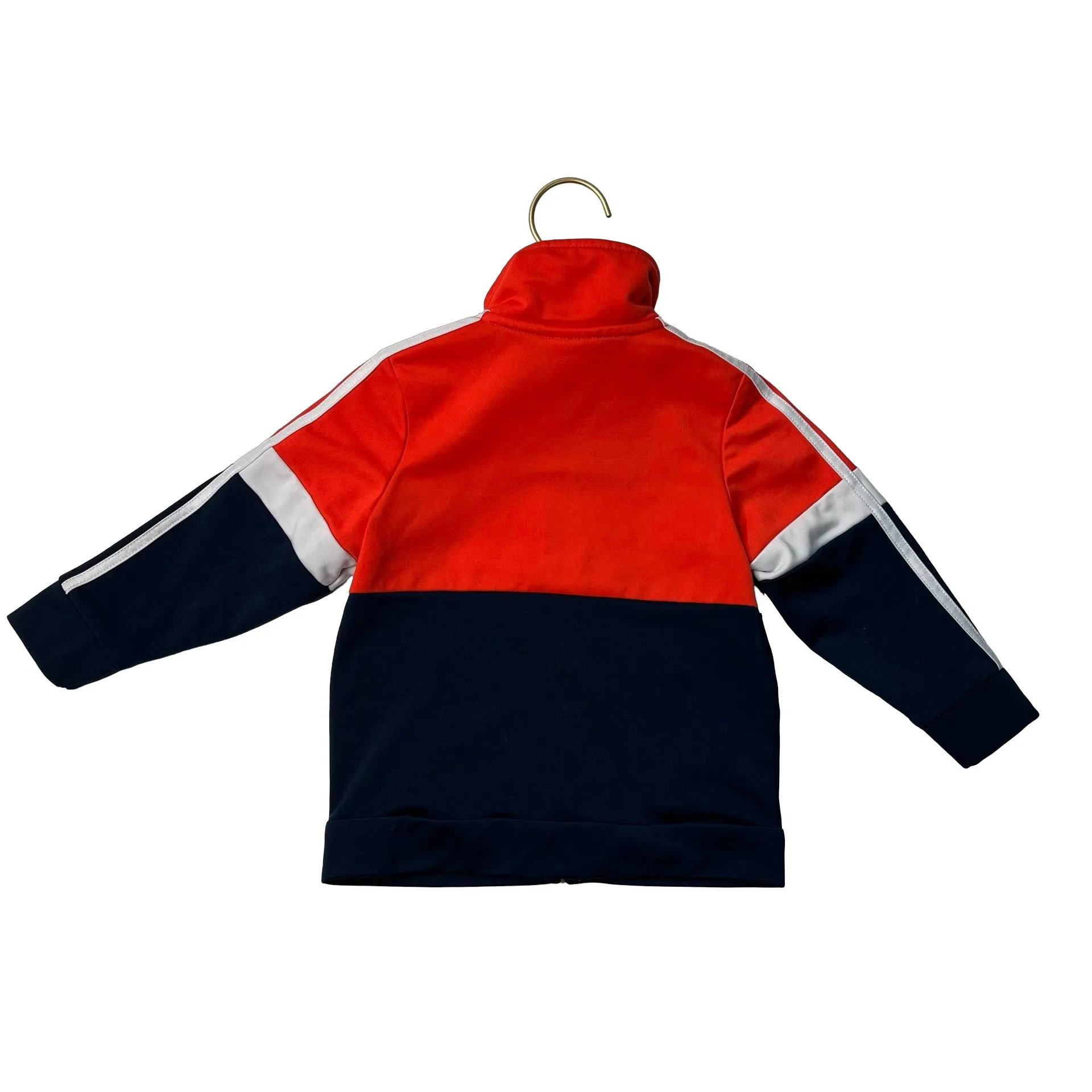 Adidas Orange, Navy & White Track Jacket - Size 12-18 Months