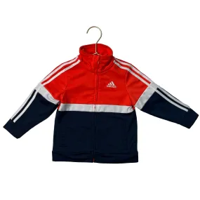 Adidas Orange, Navy & White Track Jacket - Size 12-18 Months