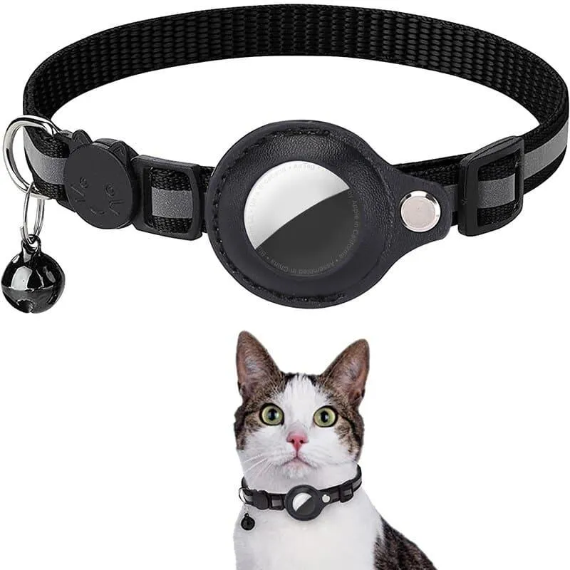 Advanced Nylon Pet Collar with Airtag Tracker - Track, Protect, and Train Your Pet