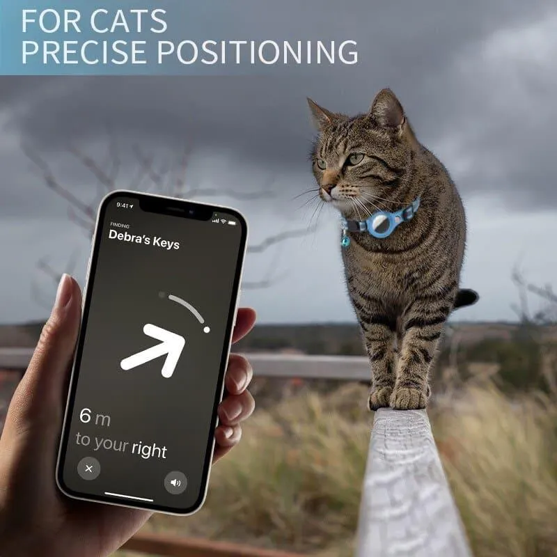 Advanced Nylon Pet Collar with Airtag Tracker - Track, Protect, and Train Your Pet