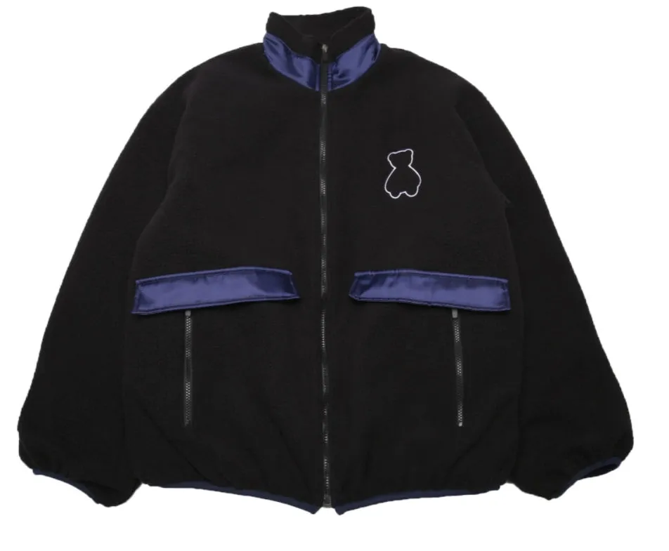 AQO_studiospace(アコスタジオスペース)  AQO BEAR FLEECE JACKET BLACK