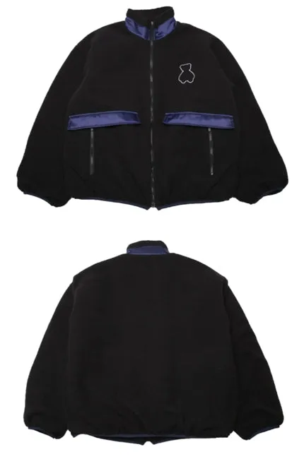 AQO_studiospace(アコスタジオスペース)  AQO BEAR FLEECE JACKET BLACK