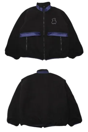 AQO_studiospace(アコスタジオスペース)  AQO BEAR FLEECE JACKET BLACK