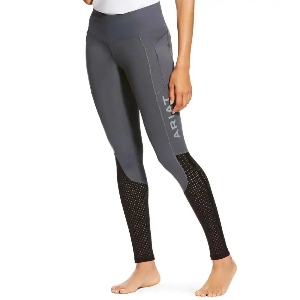 Ariat Ladies EOS Knee Patch Riding Tights With Phone Pocket And Logo