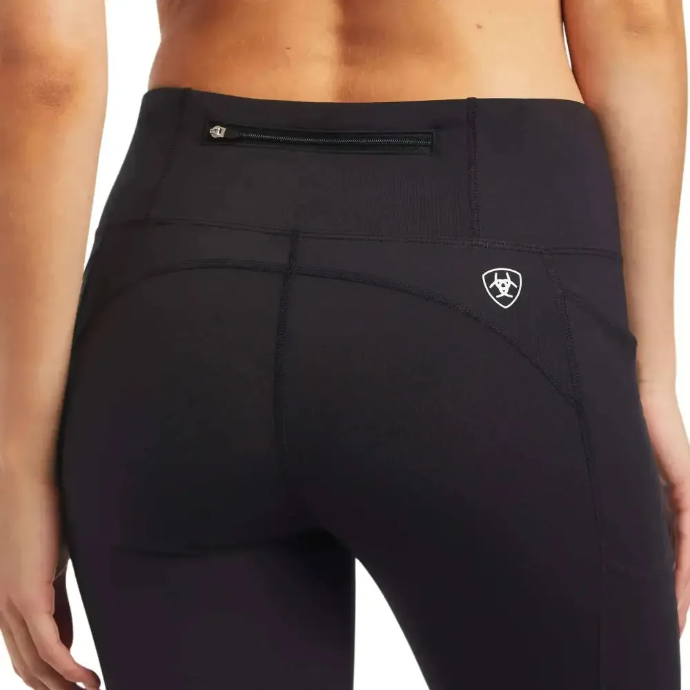 Ariat Ladies EOS Knee Patch Riding Tights With Phone Pocket And Logo