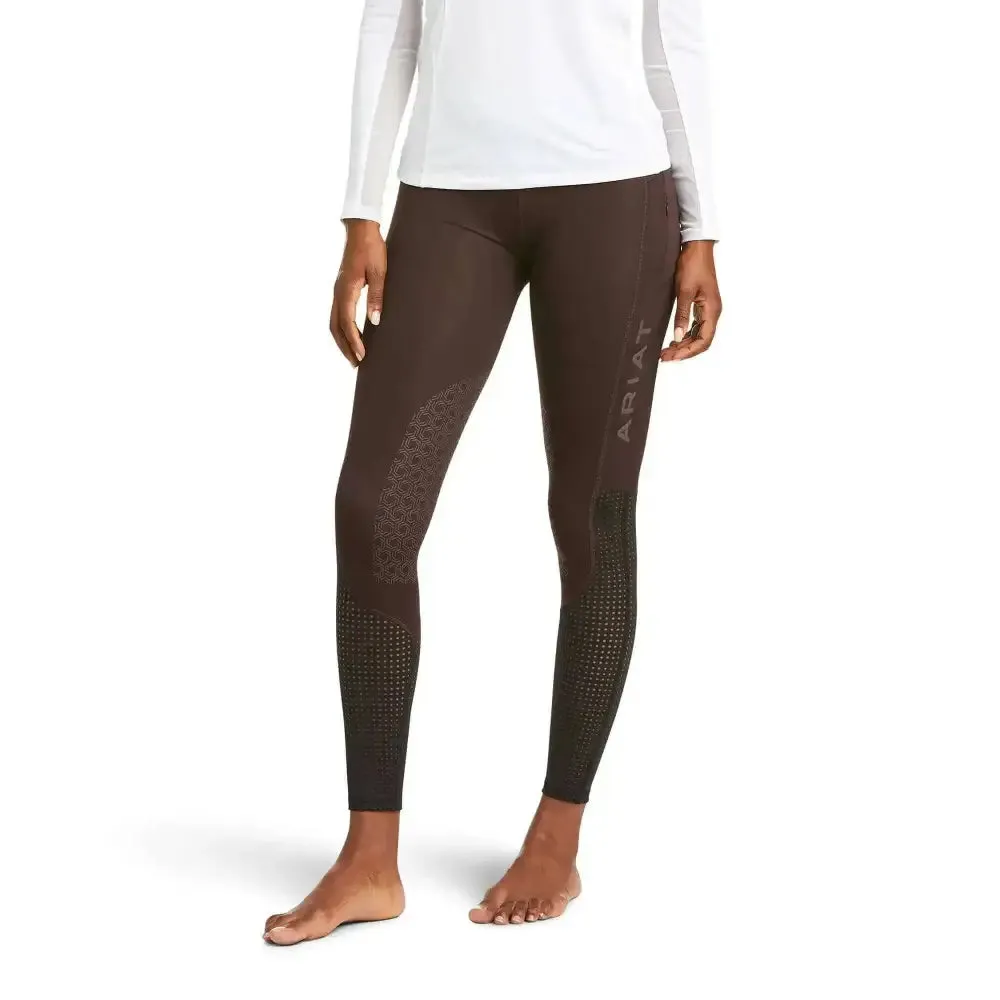 Ariat Ladies EOS Knee Patch Riding Tights With Phone Pocket And Logo