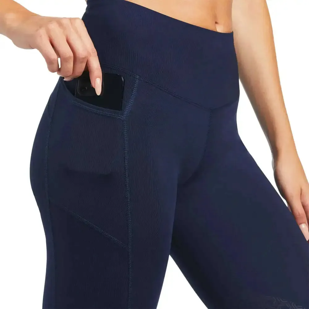 Ariat Ladies EOS Knee Patch Riding Tights With Phone Pocket And Logo