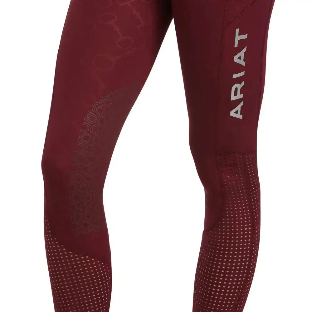 Ariat Ladies EOS Knee Patch Riding Tights With Phone Pocket And Logo