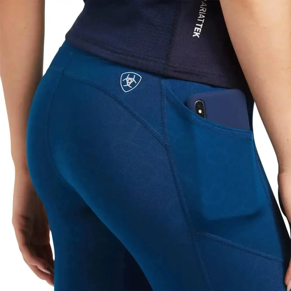 Ariat Ladies EOS Knee Patch Riding Tights With Phone Pocket And Logo