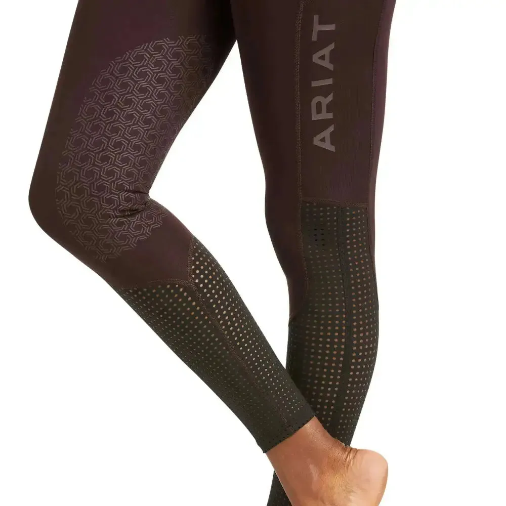 Ariat Ladies EOS Knee Patch Riding Tights With Phone Pocket And Logo