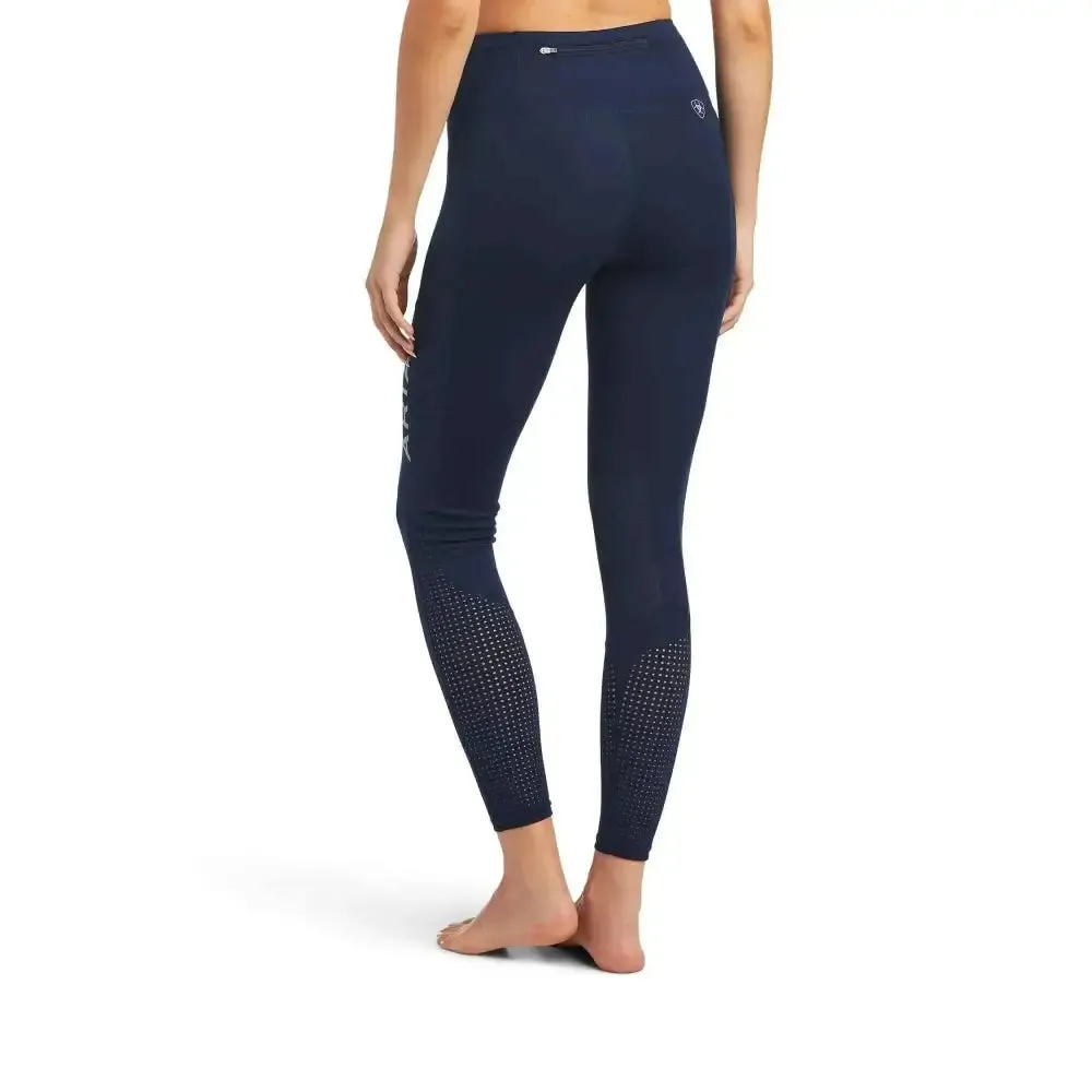 Ariat Ladies EOS Knee Patch Riding Tights With Phone Pocket And Logo