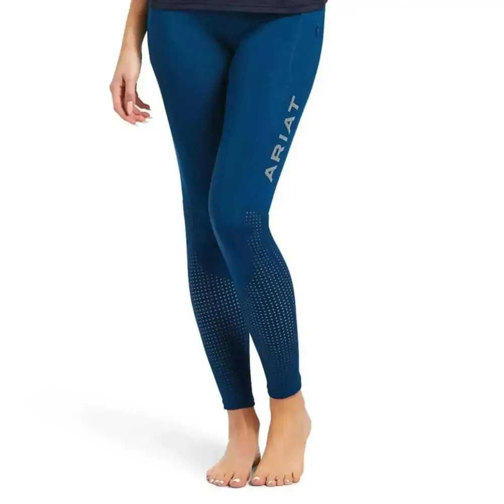 Ariat Ladies EOS Knee Patch Riding Tights With Phone Pocket And Logo