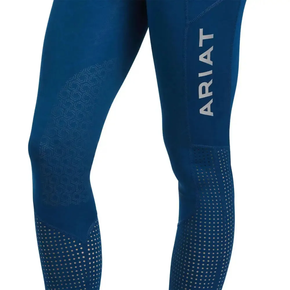 Ariat Ladies EOS Knee Patch Riding Tights With Phone Pocket And Logo