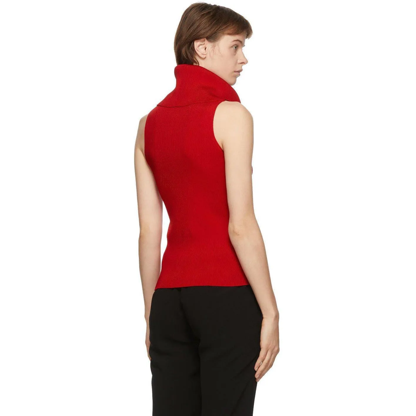 Balmain Red Knit Turtleneck