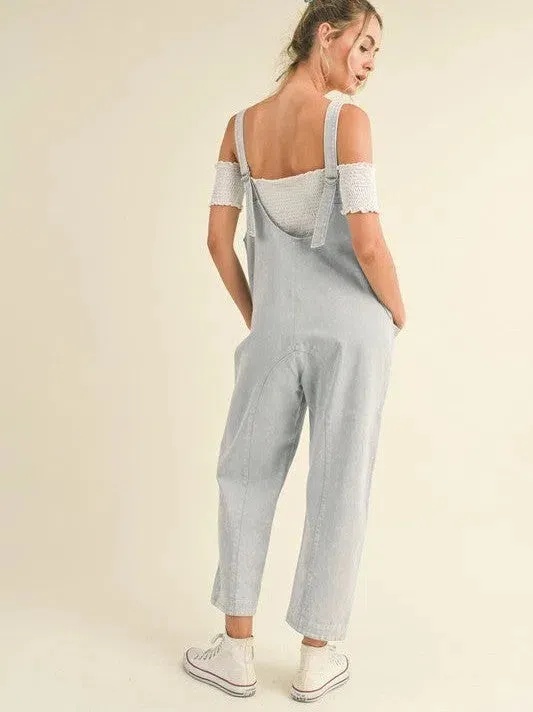 Be Yourself Mineral Wash Slouchy Harem Jumpsuit