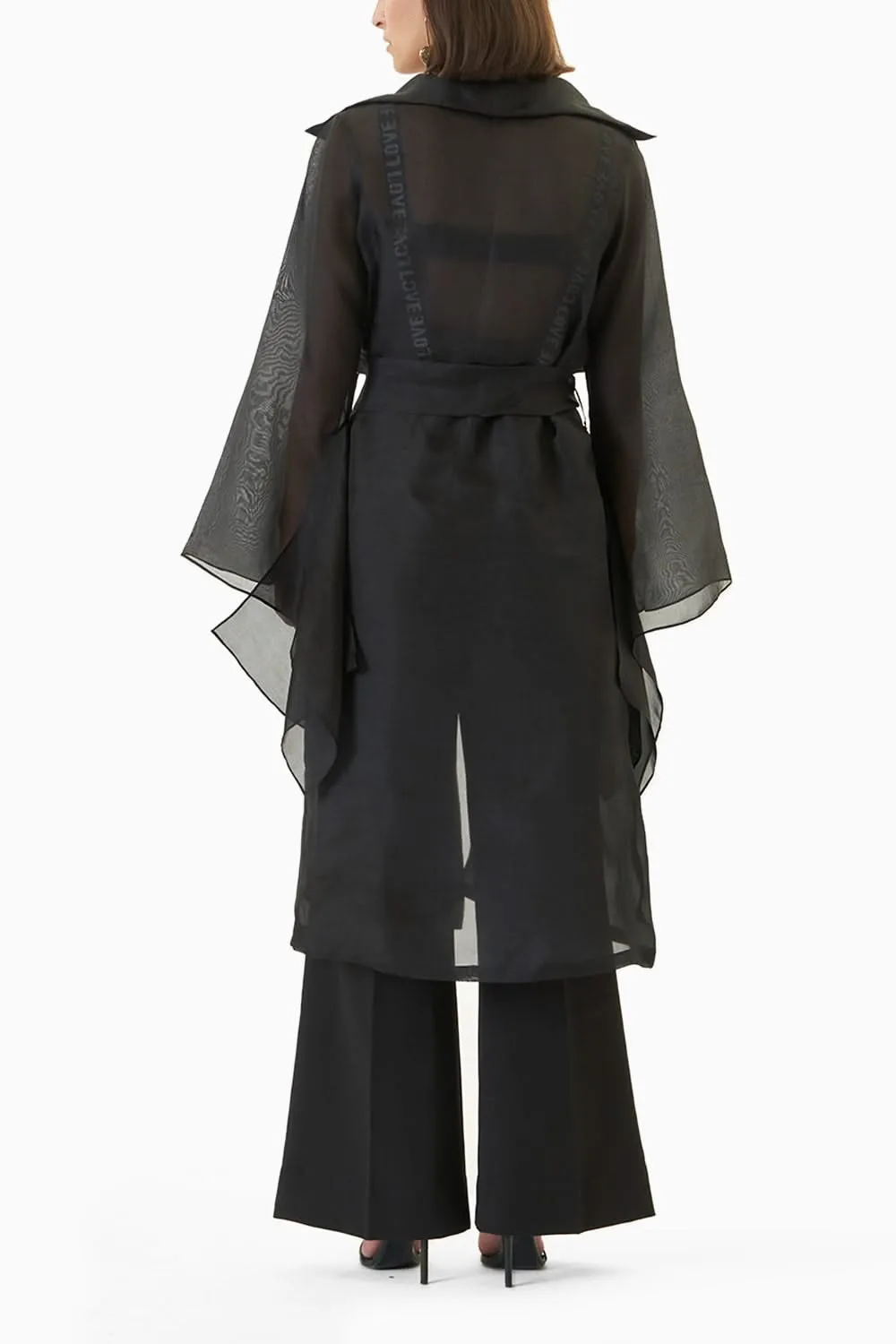 Black Bianca Trench Coat