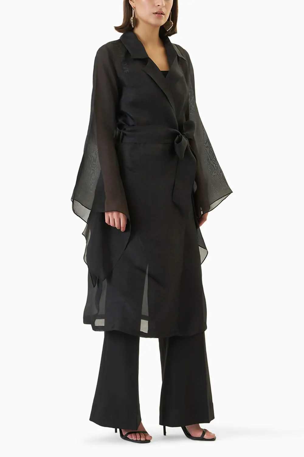 Black Bianca Trench Coat
