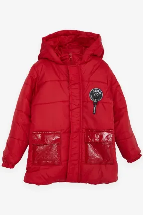 BRE Esso Mandolin Boys' Jacket with Pockets Hooded Logo 2-6 Years, Red - Cicero