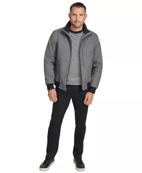 Calvin Klein Mens Bomber Jacket Coat Small Grey Solid