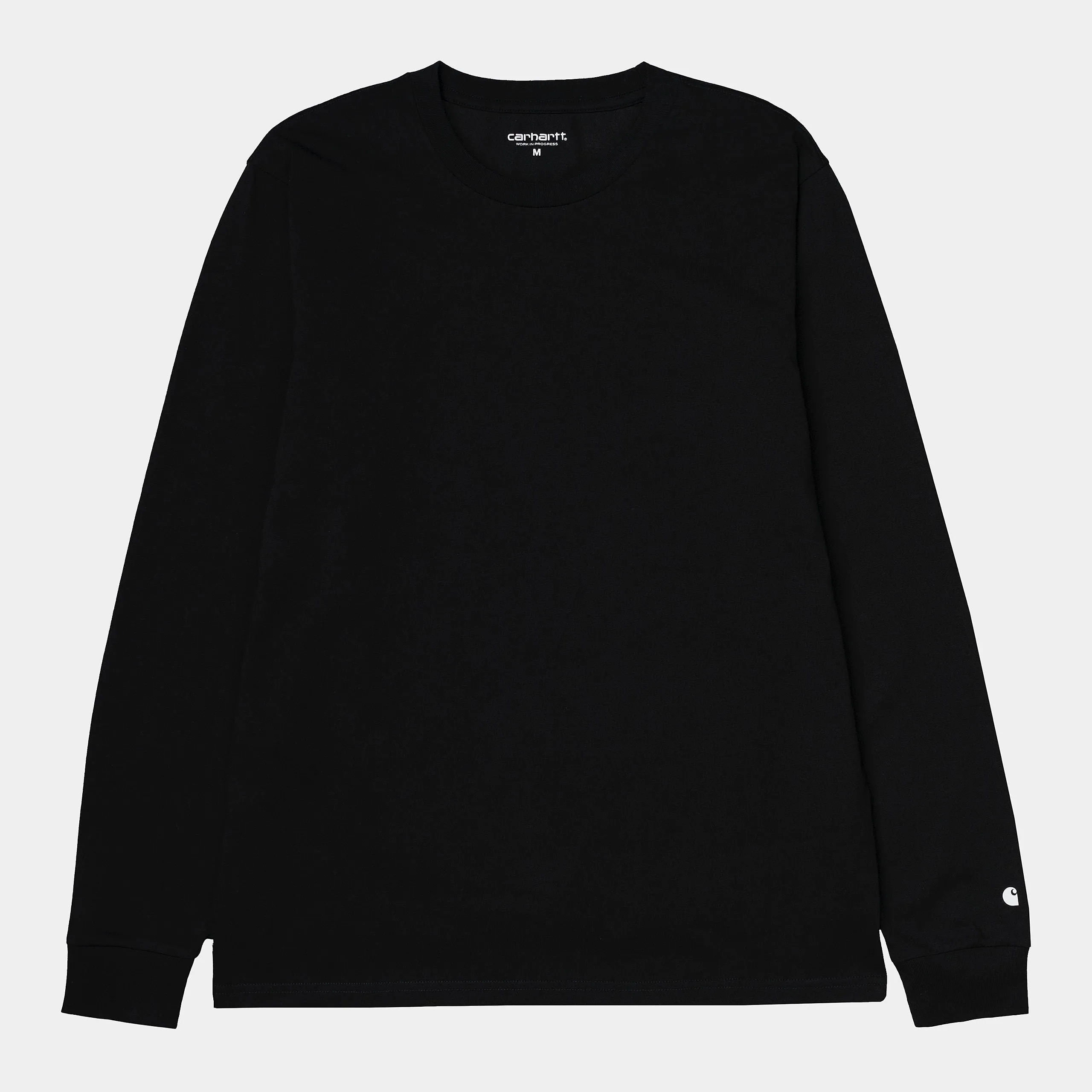 Carhartt WIP   L/S Base T-Shirt 100 % Cotton Black / White