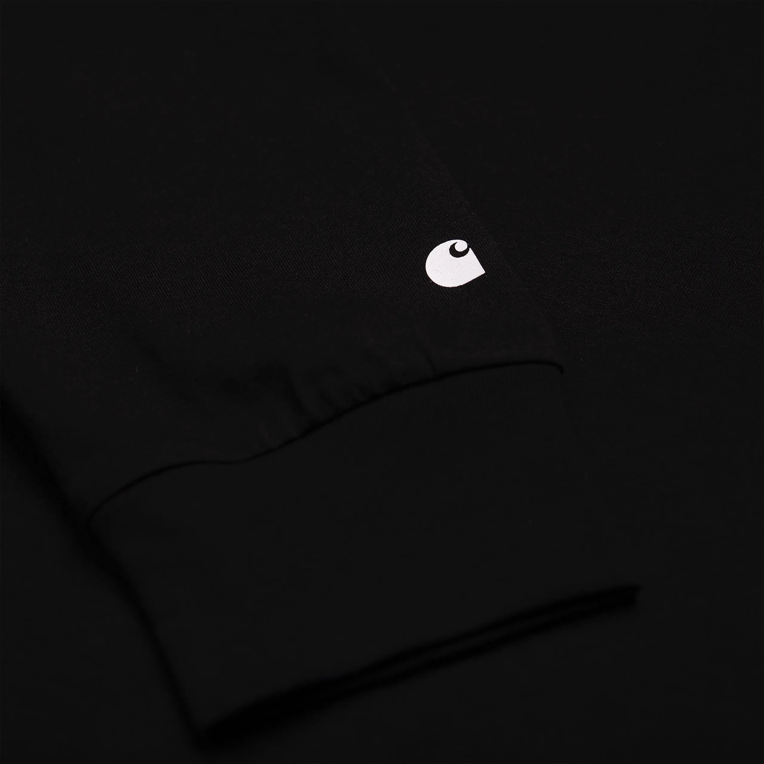 Carhartt WIP   L/S Base T-Shirt 100 % Cotton Black / White