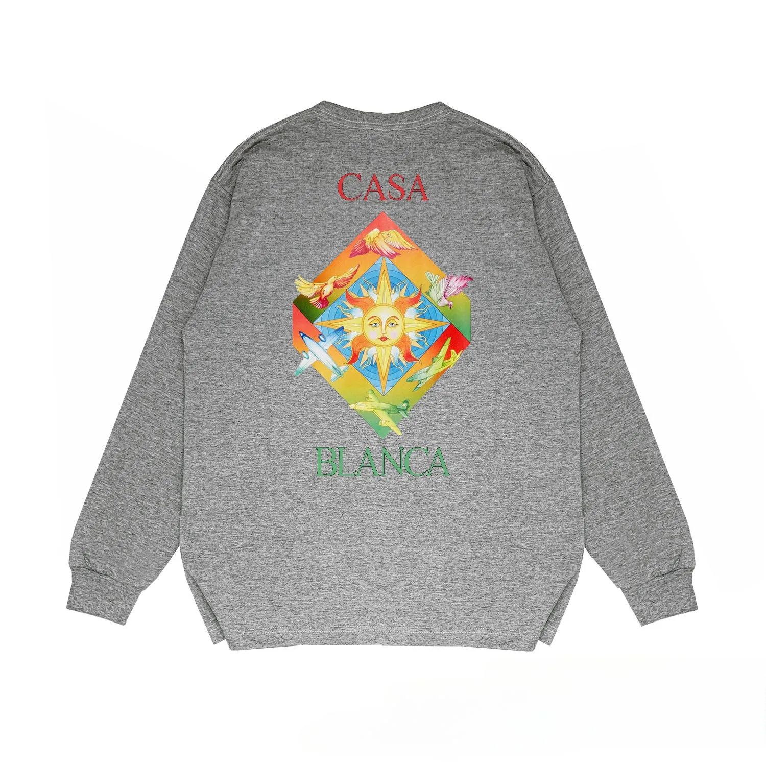 Casablanca Long sleeve T-shirt Letter Painted Print Loose