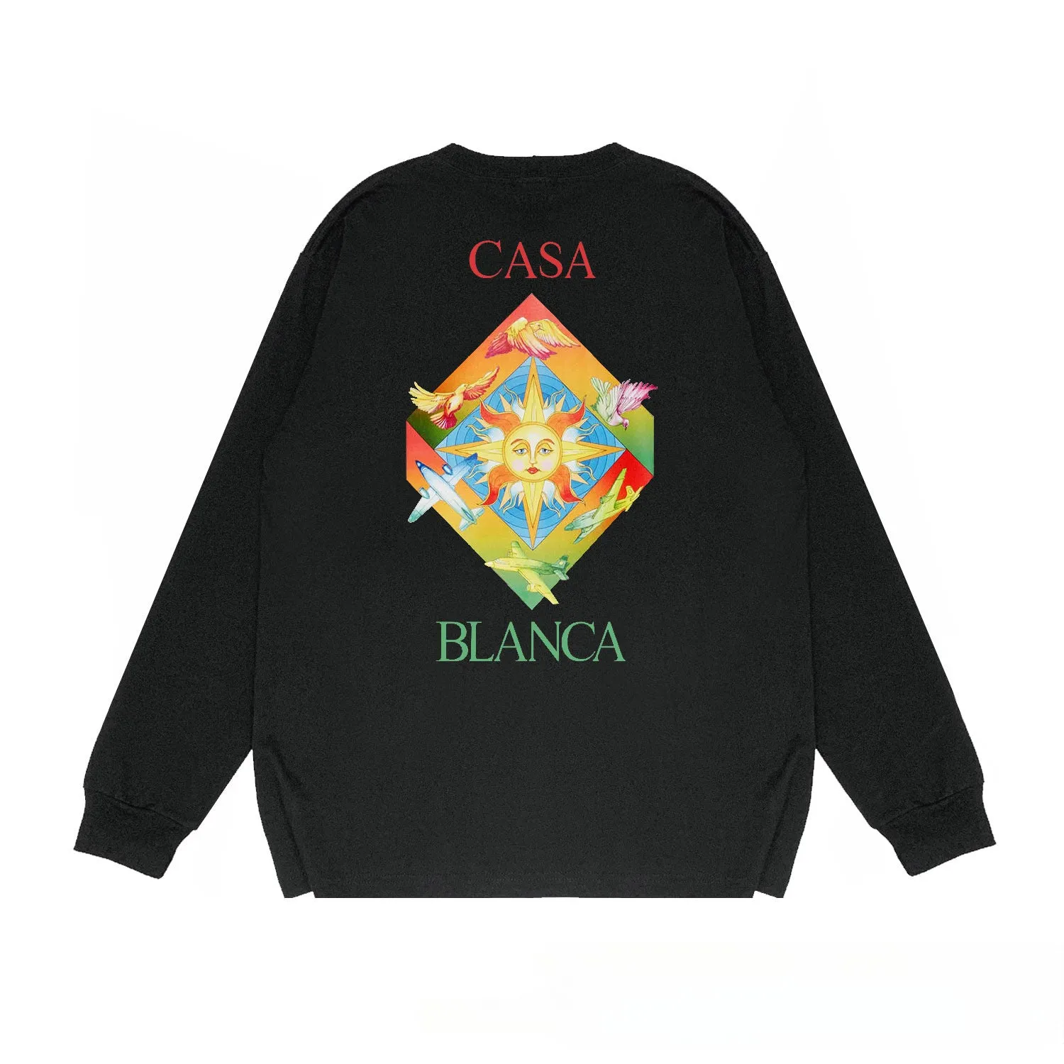 Casablanca Long sleeve T-shirt Letter Painted Print Loose