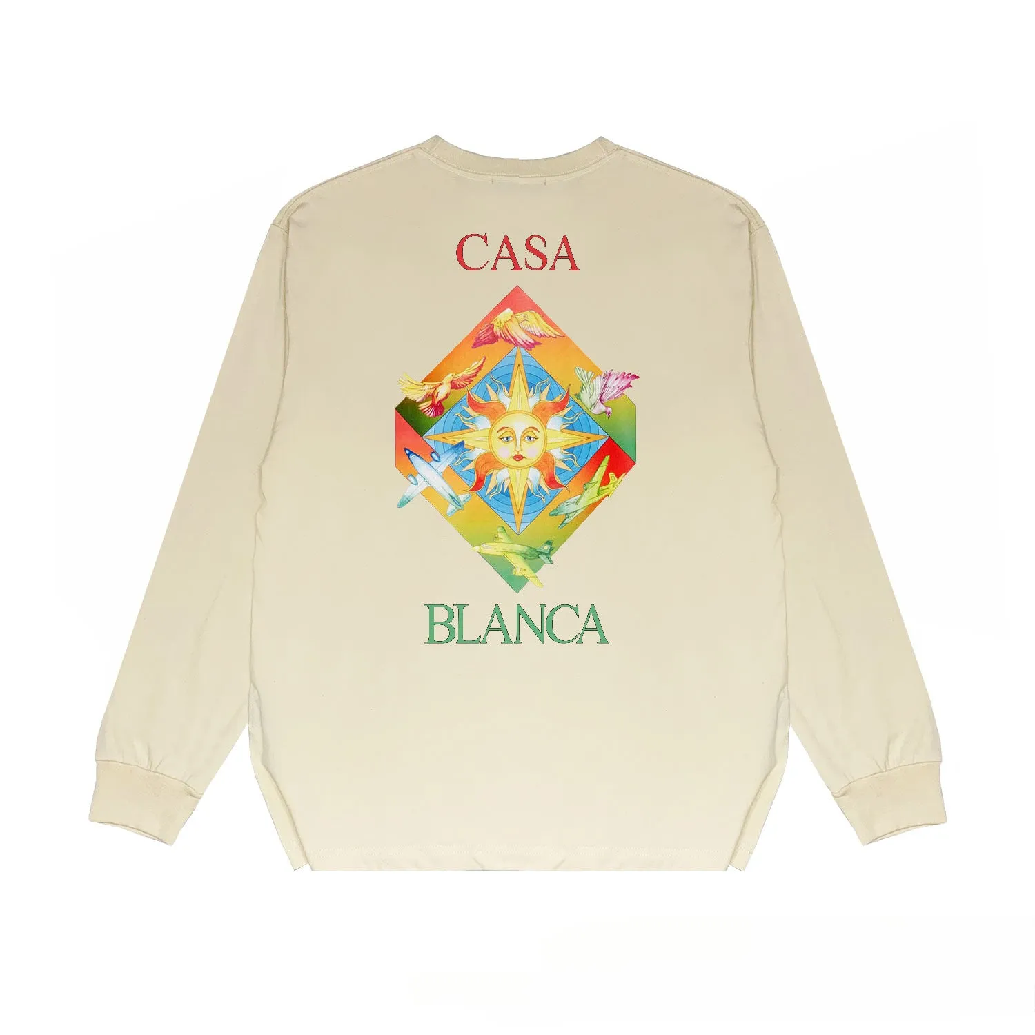 Casablanca Long sleeve T-shirt Letter Painted Print Loose