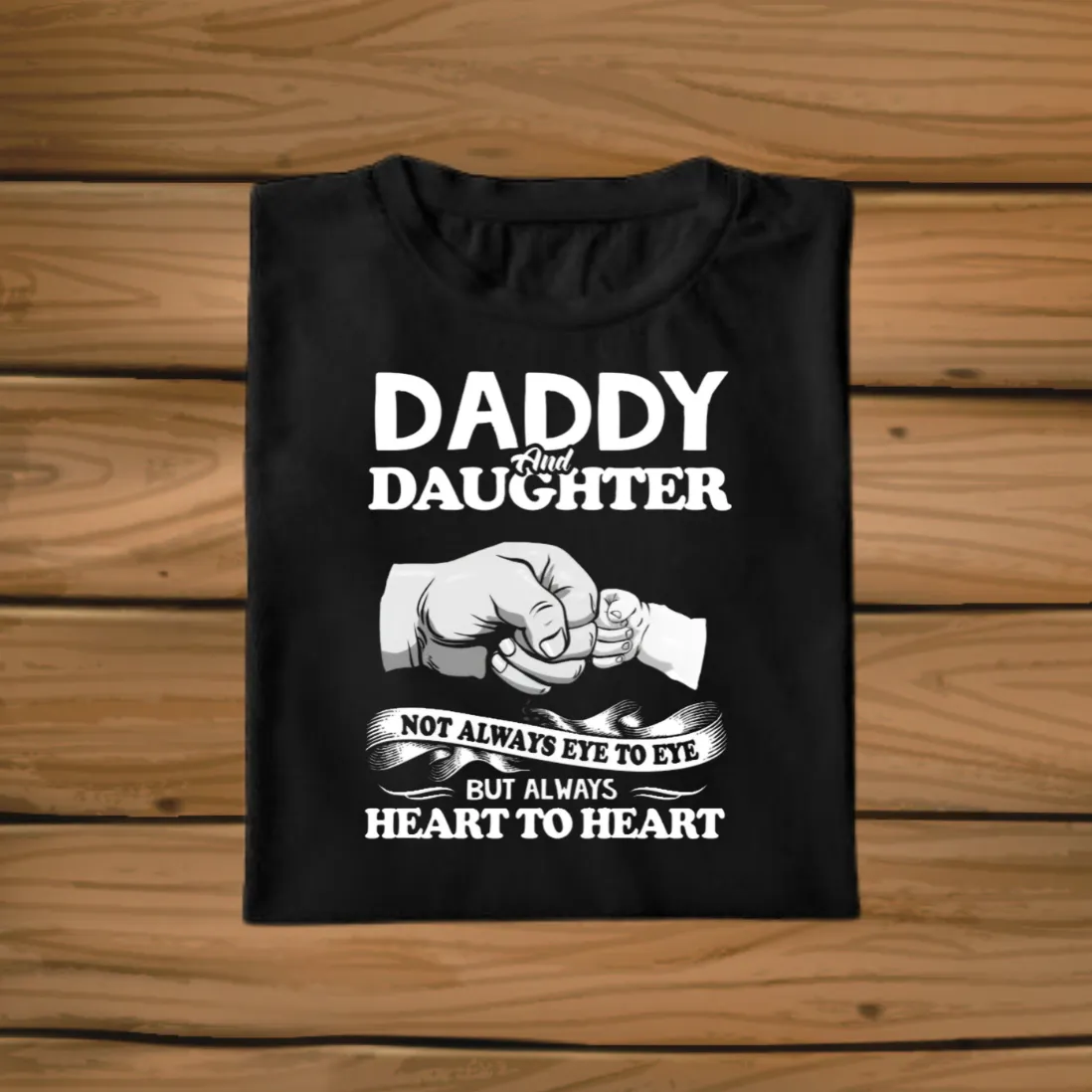 Dad Daughter Heart To Heart Plus Size T-Shirt