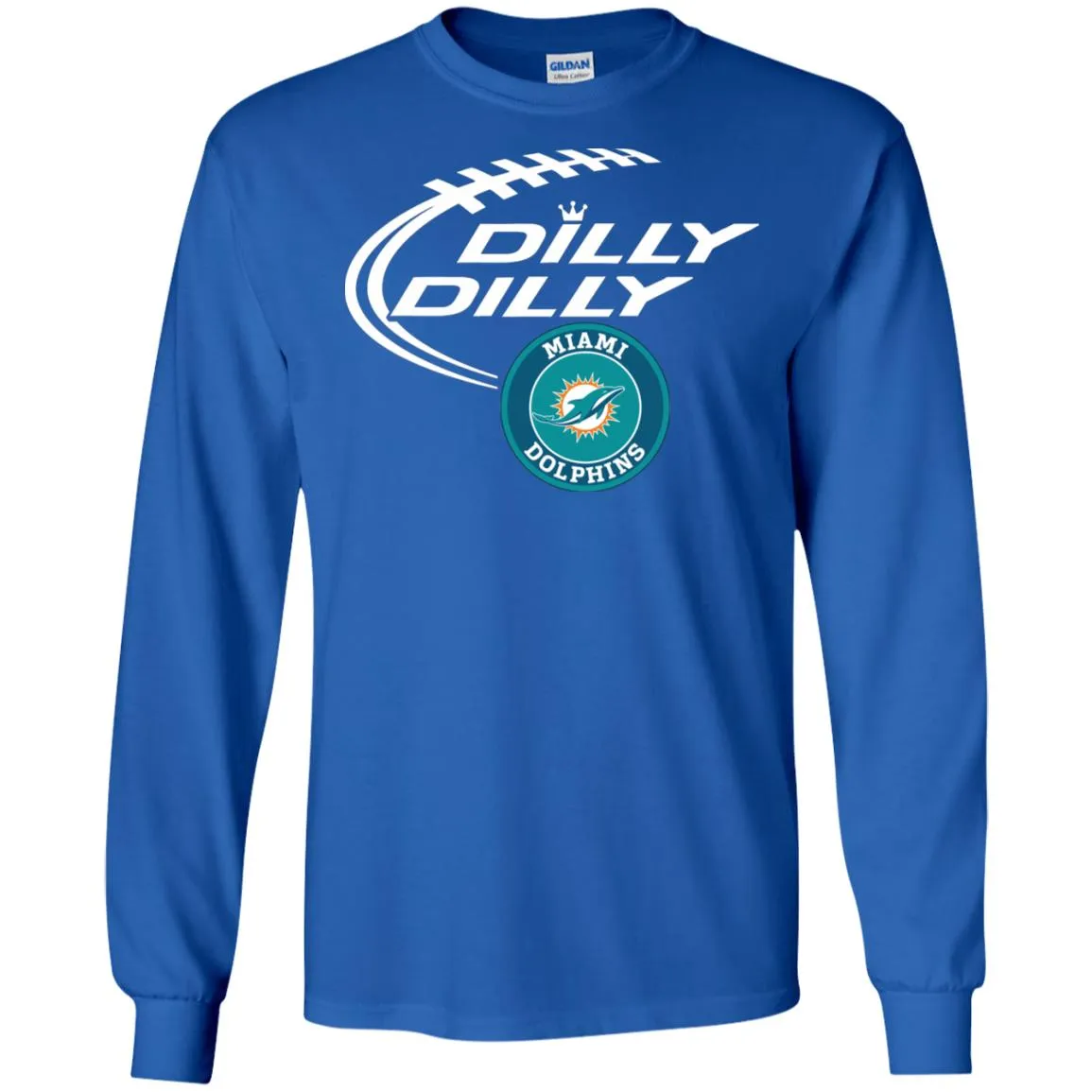 Dilly Dilly Miami Dolphins Nfl Football Men Long SLeeve Shirt