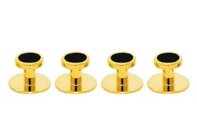 DSI-London Luxury Dress Studs with Gold Rim 4525 Various Colours