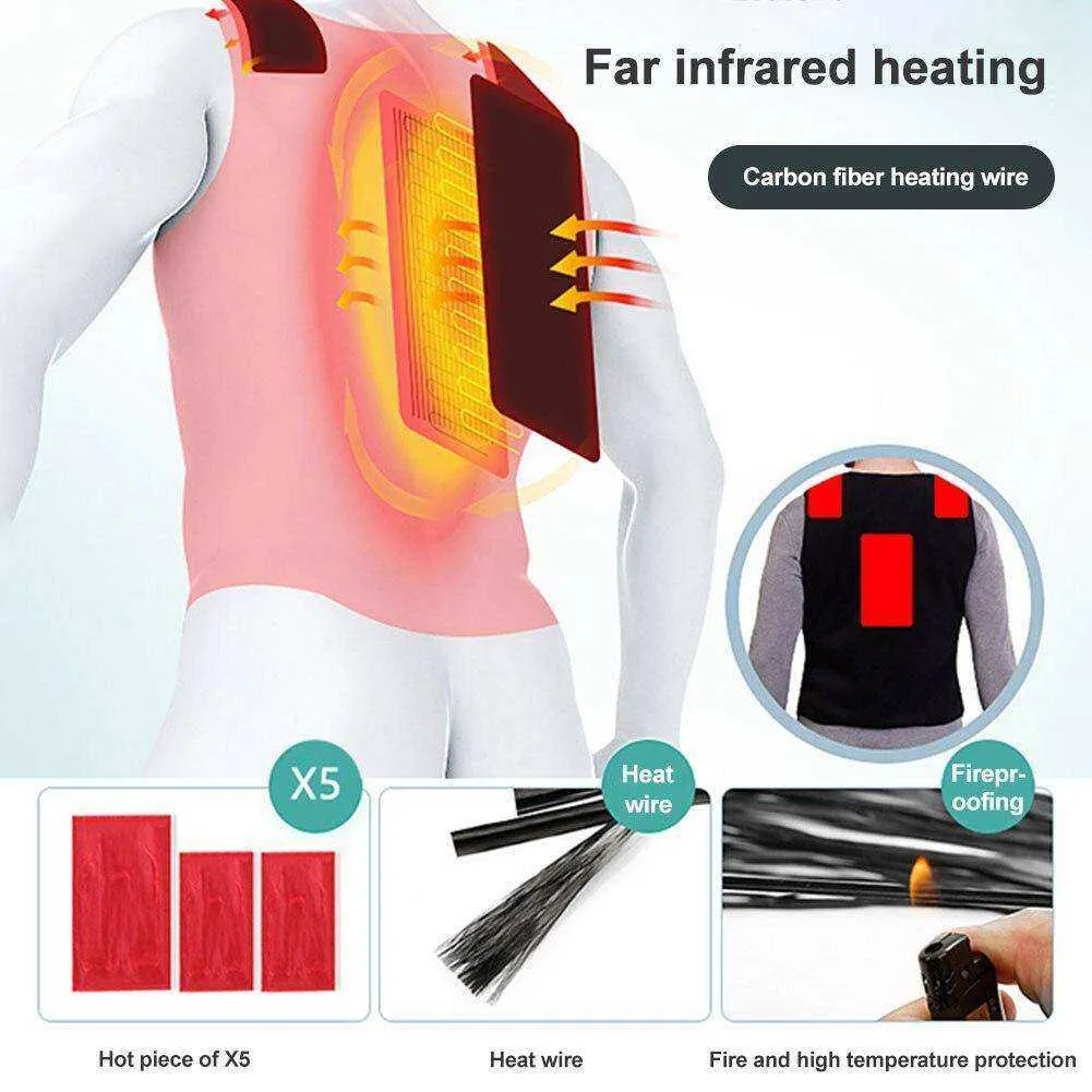 Electric Infrared Thermal Heating Vest Jacket