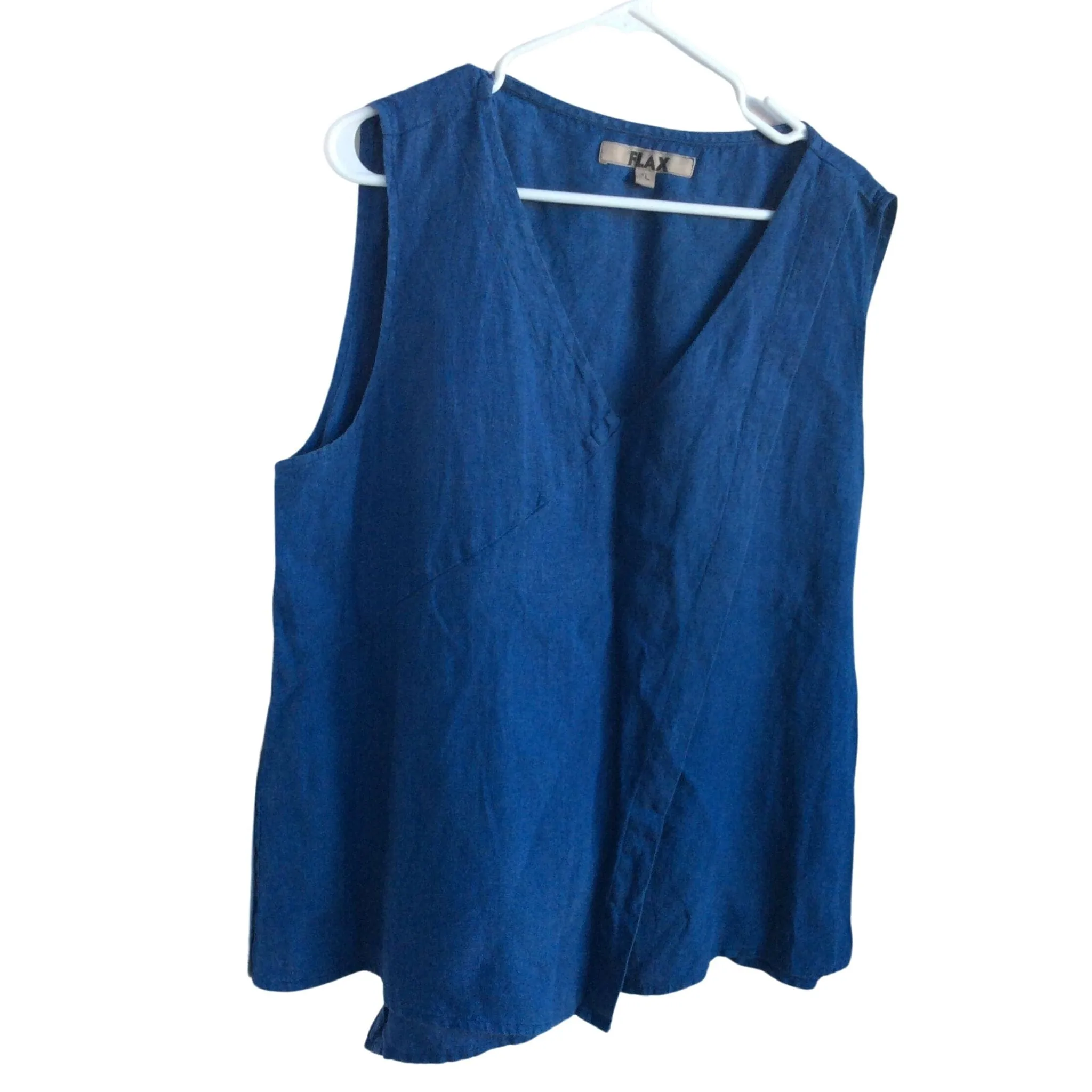 Flax Blue Linen Tunic