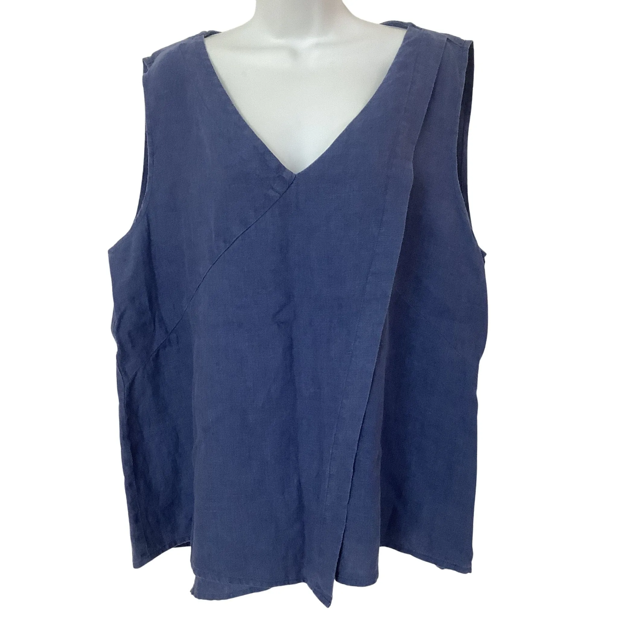 Flax Blue Linen Tunic