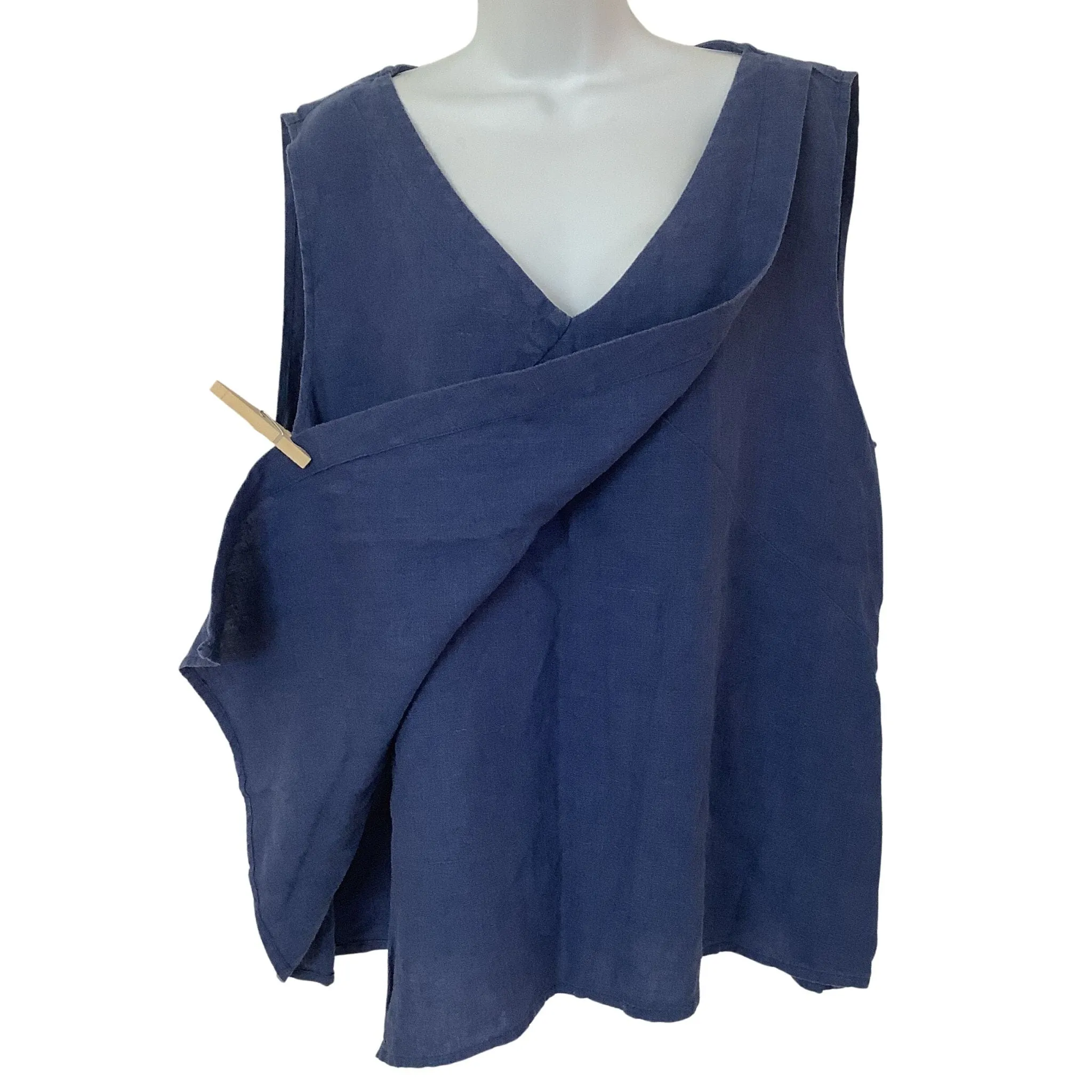 Flax Blue Linen Tunic