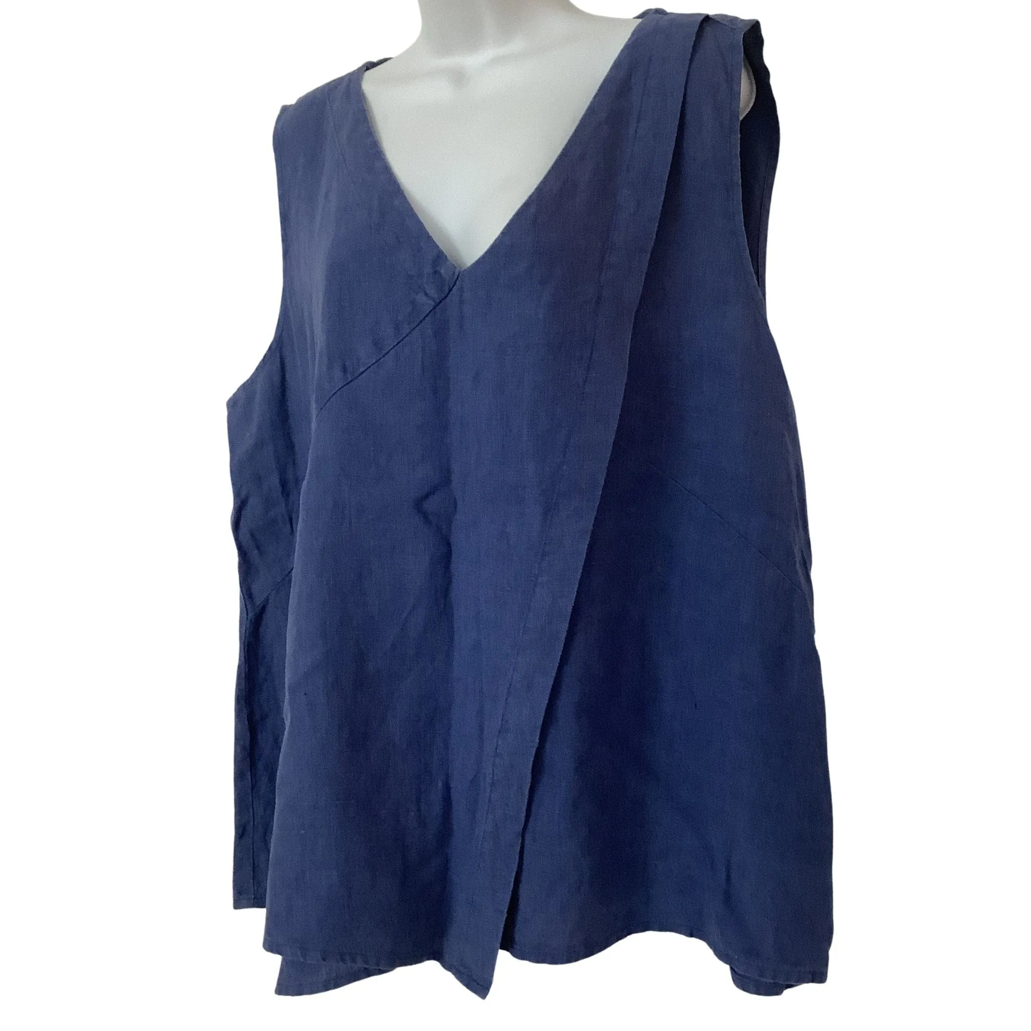 Flax Blue Linen Tunic