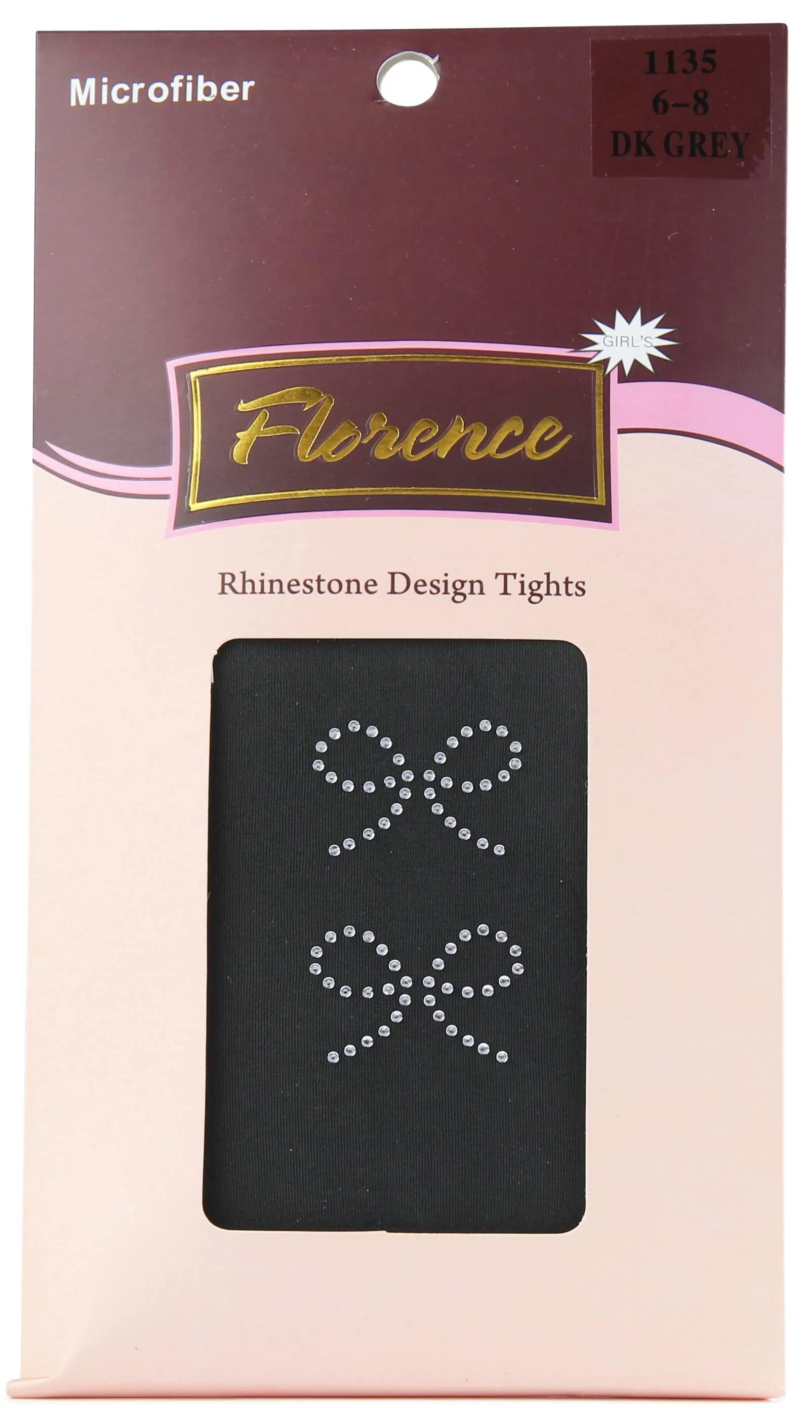 Florence Girls Rhinestone Design Tights Style: 1135