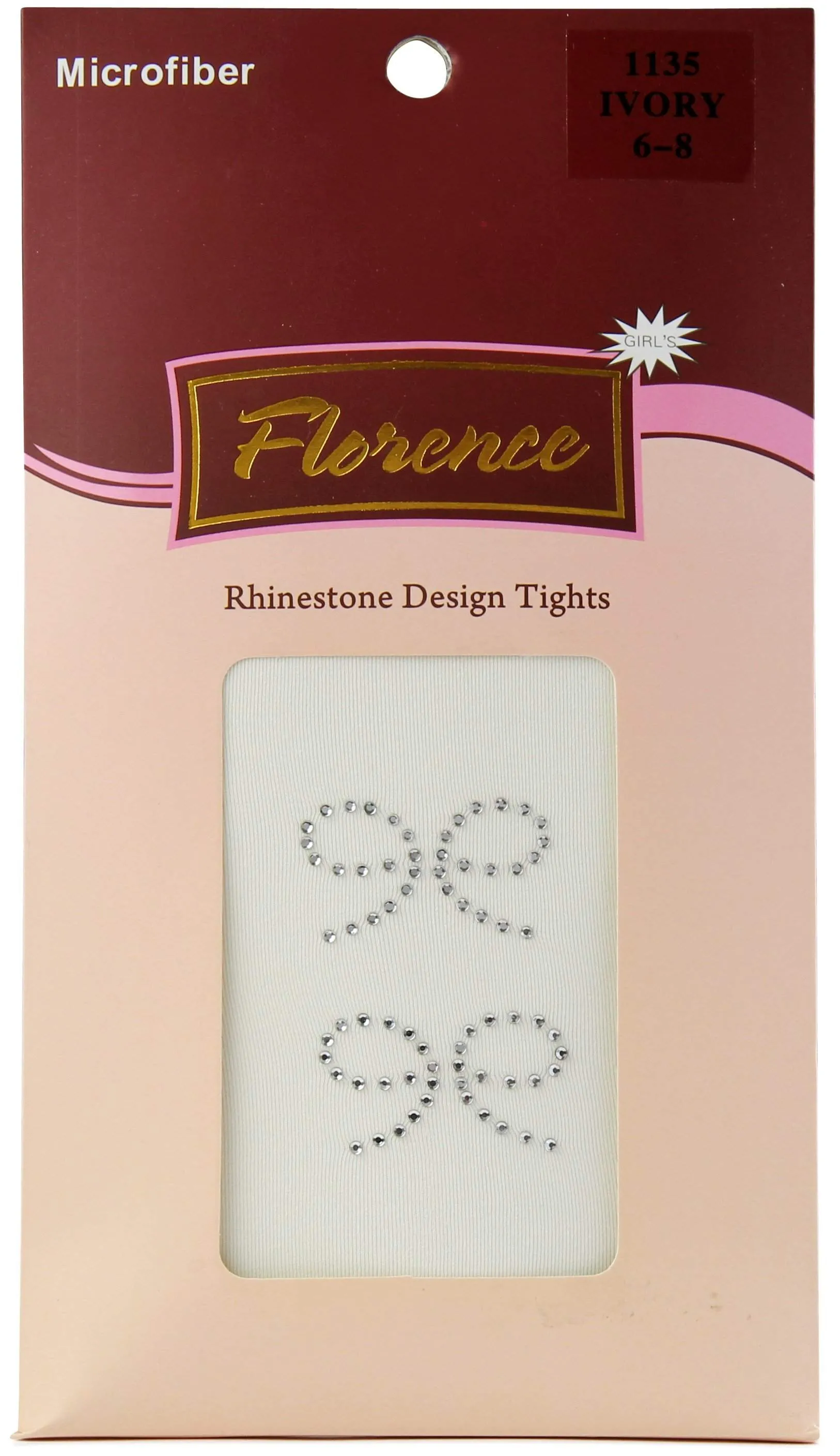 Florence Girls Rhinestone Design Tights Style: 1135