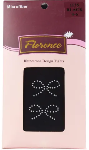 Florence Girls Rhinestone Design Tights Style: 1135