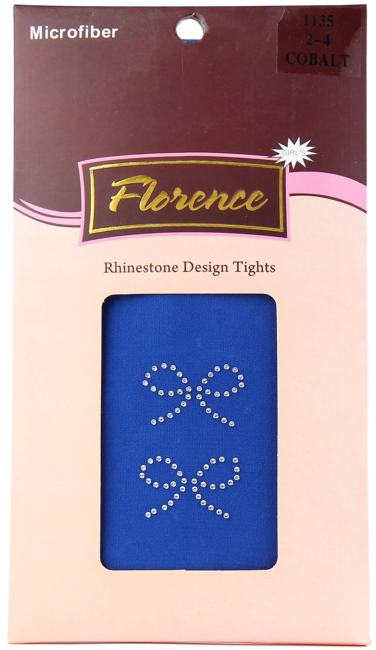 Florence Girls Rhinestone Design Tights Style: 1135