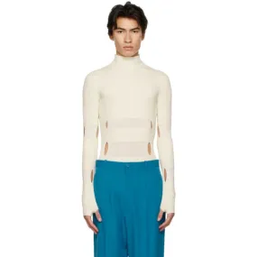 GmbH Off-White Wool Leif Turtleneck