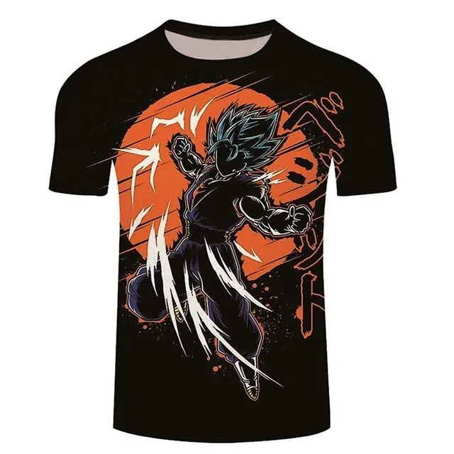 Goku Dragon Ball Z 3d T Shirt Summer Fashionable Short Sleeve Hip Hop Tee Tops Men Anime DBZ Harajuku T-Shirts