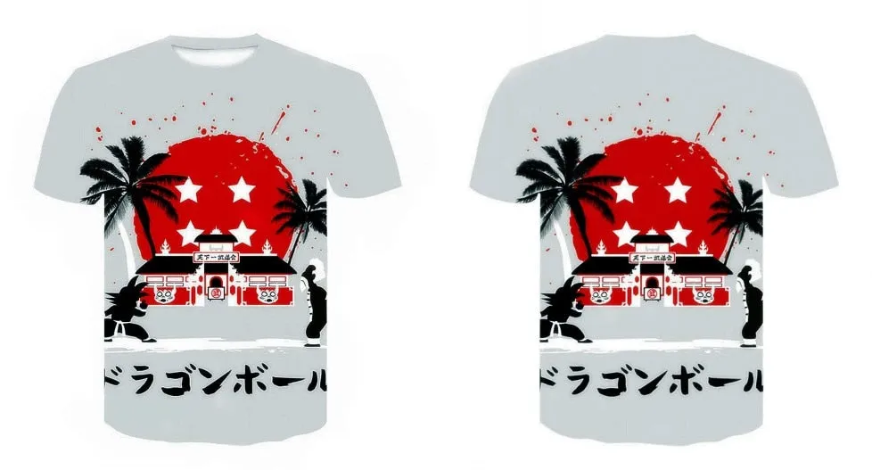 Goku Dragon Ball Z 3d T Shirt Summer Fashionable Short Sleeve Hip Hop Tee Tops Men Anime DBZ Harajuku T-Shirts