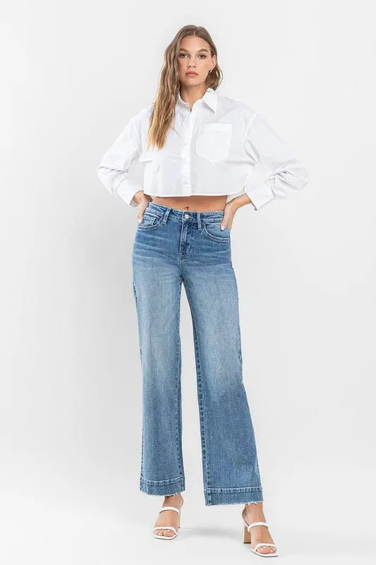 High Rise Wide Leg Jeans